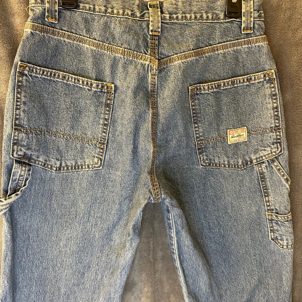 VTG Y2K Levi Strauss Signature Baggy Mens 30x32 Carpenter Jeans Med Wash Denim